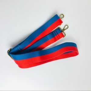 Madewell x Kule Red Blue Colorblock Bag Strap